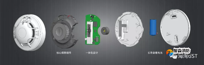 海灣NB-loT感煙探測器結構圖